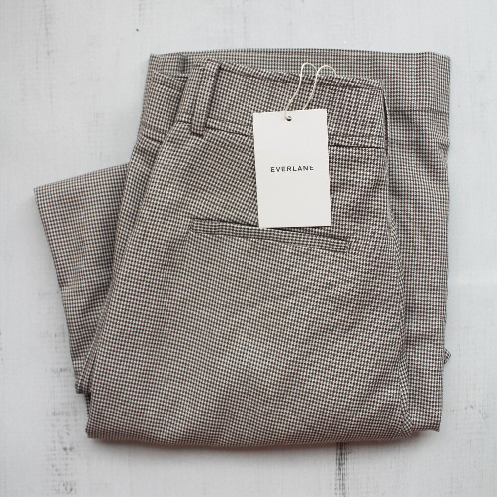 Everlane Checkered Trousers - Black and White